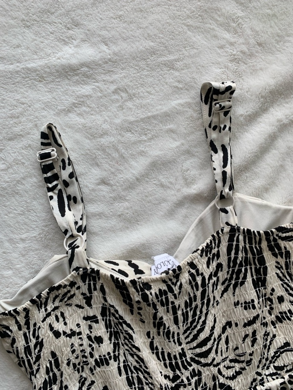 Luxology Black & White Printed Strap Jumpsuit - Picture 4 of 5